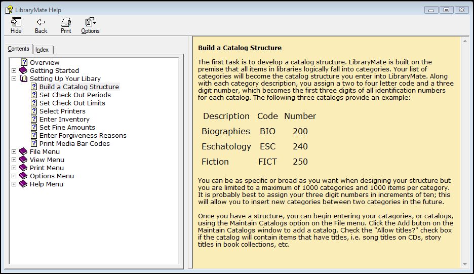 Build Catalog Structure